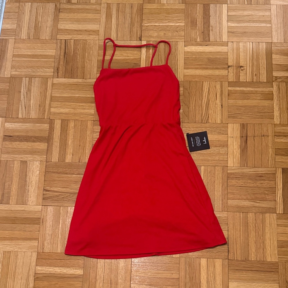 Lulu's Vibrant Red Mini Dress